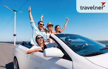 Un medio de transporte común para los viajeros internacionales.