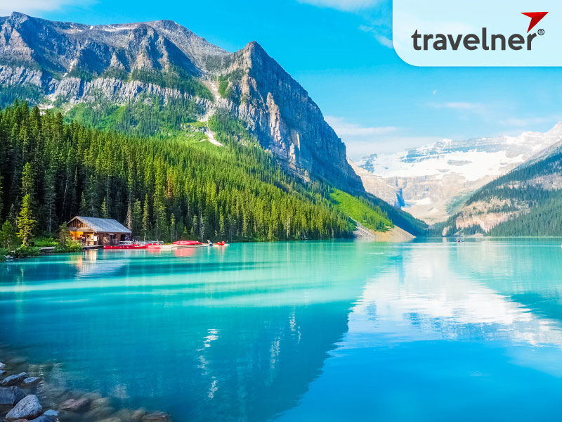 Beautiful Nature of Lake Louise in Banff National Park, Canada