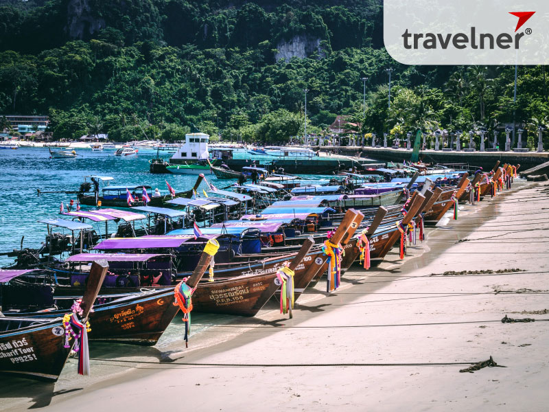Boats are a common mode of transportation in Bangkok due to the extensive network of canals
