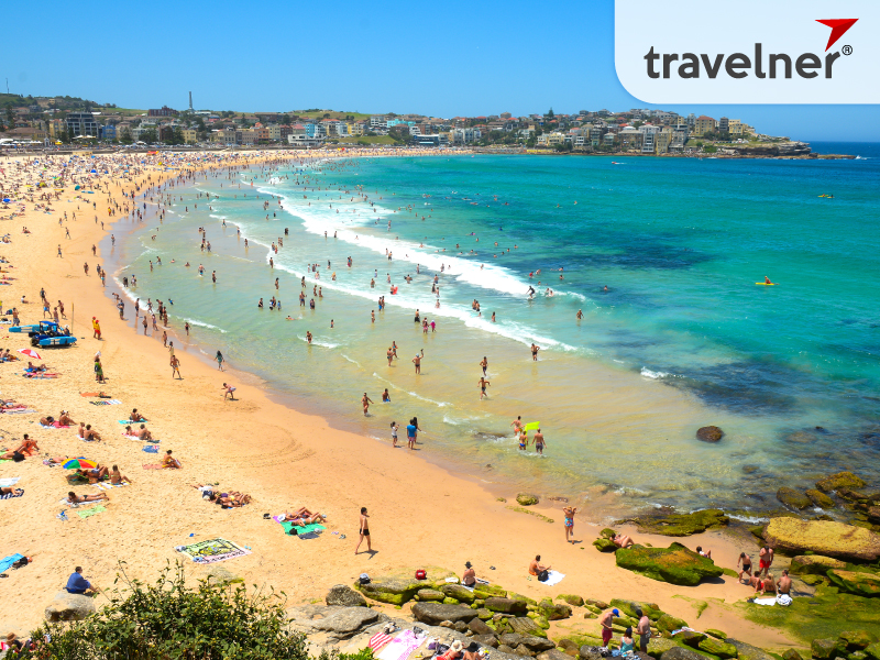 Bondi Beach is known for its golden sands, crystal clear waters, and surf-friendly waves Bondi Beach is known for its golden sands, crystal clear waters, and surf-friendly waves