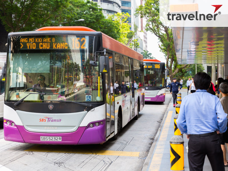 Buses are the popular mode of public transport in Singapore