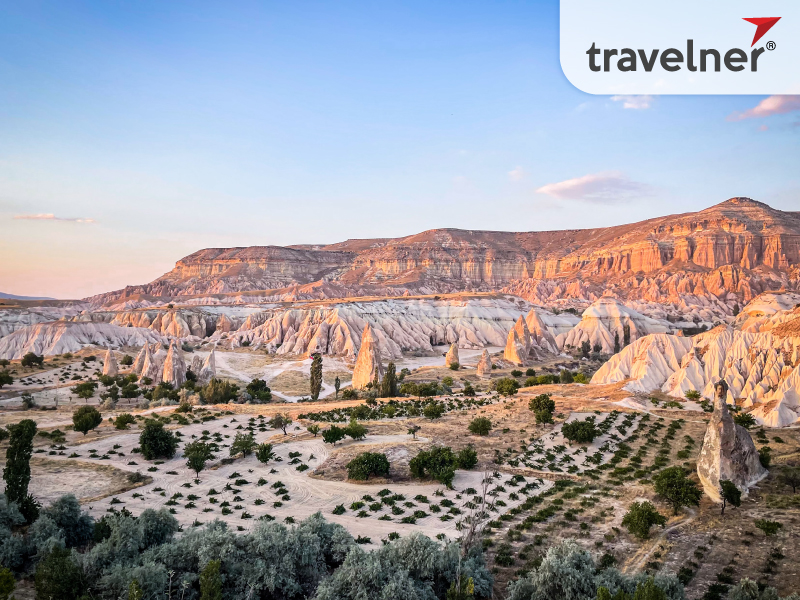 Cappadocia is a popular tourist destination because of its unique and beautiful scenery