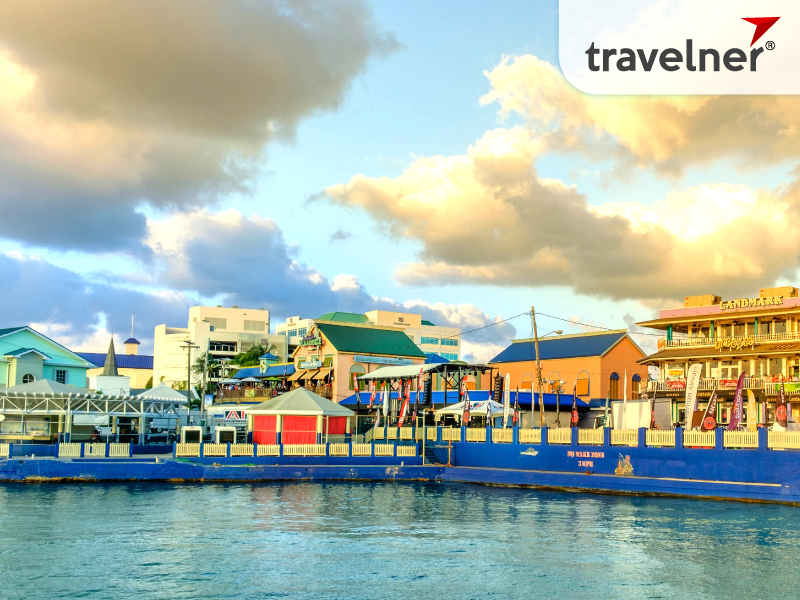 Cayman's attractive capital, which comes alive when cruise ships arrive