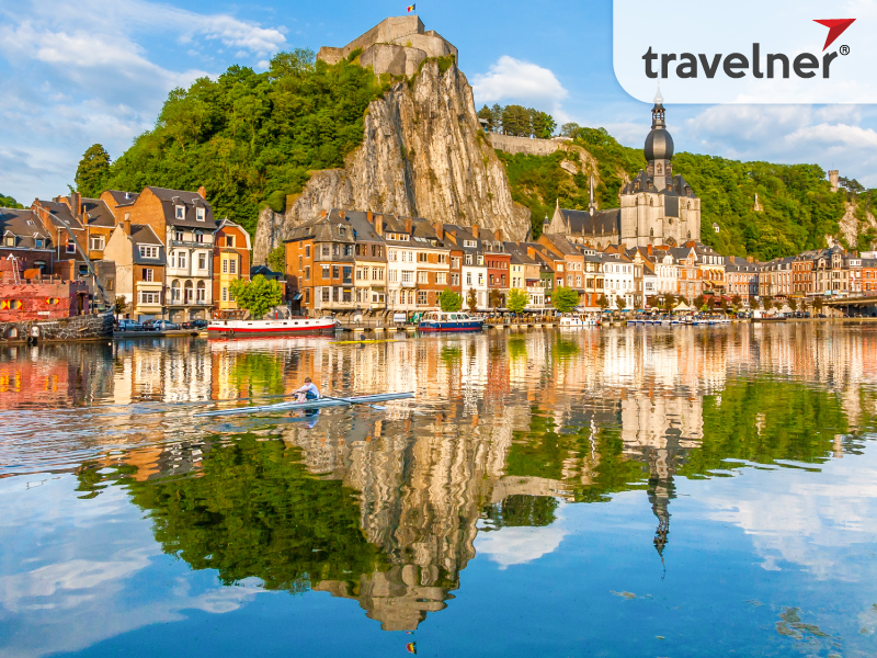 Dinant cityscape, Belgium