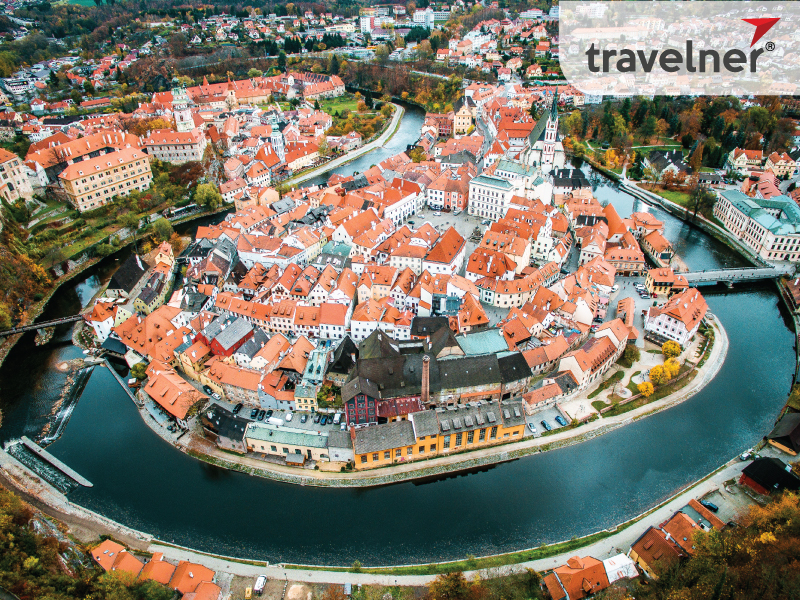 Český Krumlov appears as a medieval masterpiece