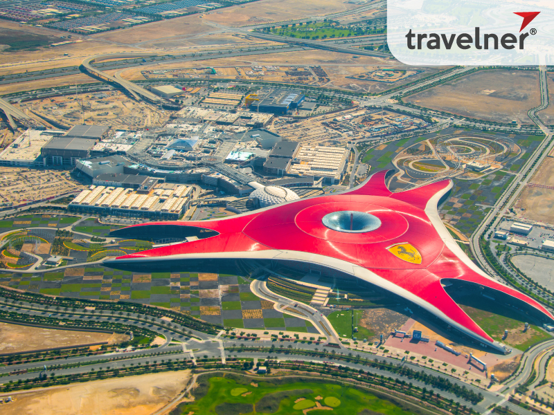 Ferrari-branded Amusement Park is the iconic building for Abu Dhabi's current prosperity.