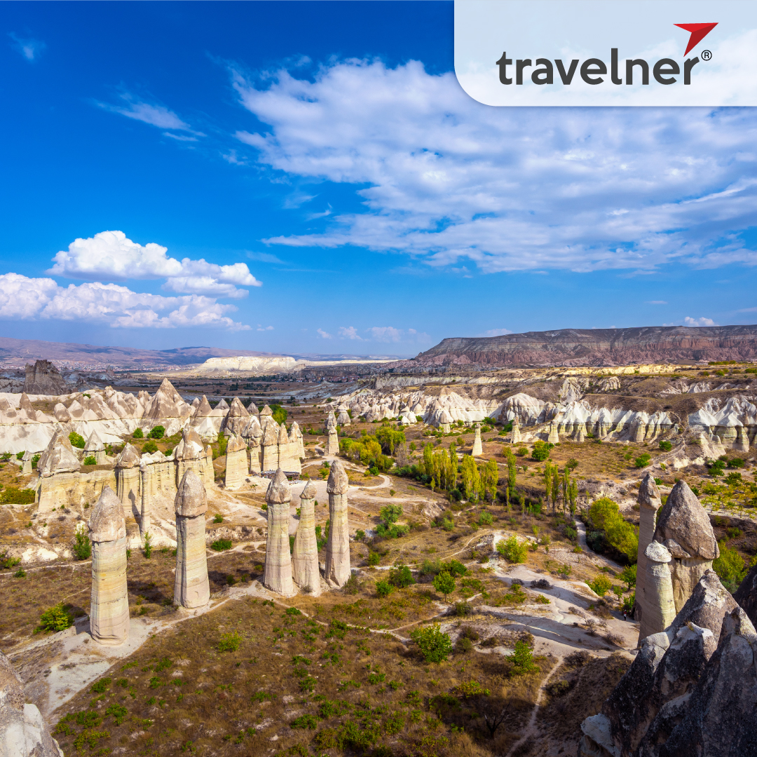 Goreme National Park is famous for its hundreds of chimney-shaped