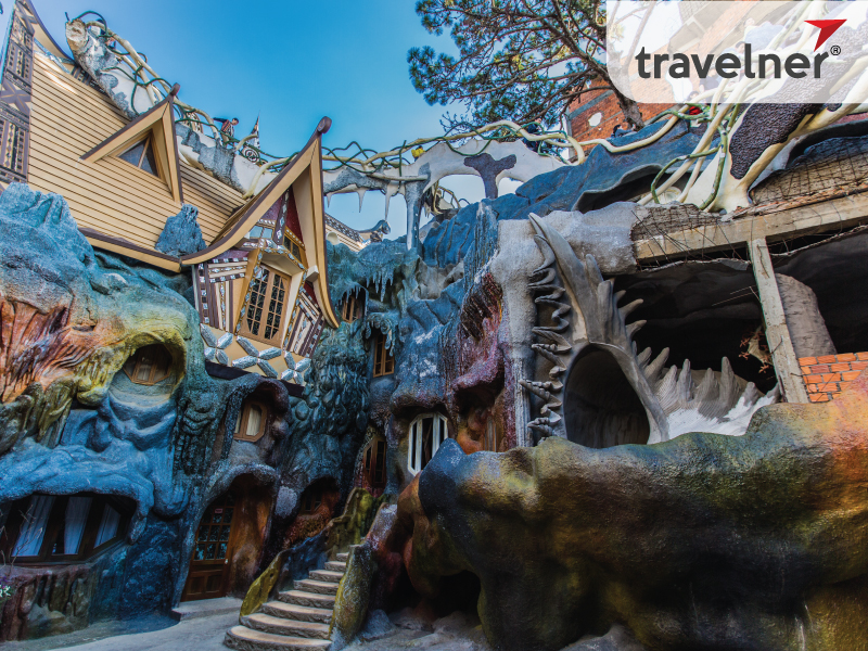 Hang Nga Crazy Guest House attracts travelers with its own unique architecture