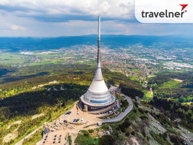 Ještěd Tower has unique architecture and location