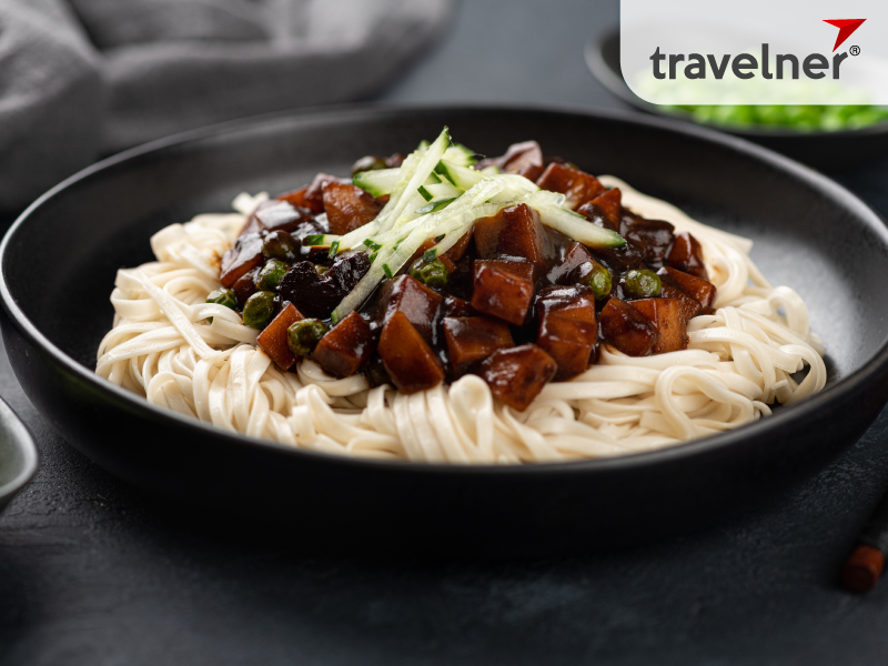 Jjajangmyeon is perfect for those who love Korean and Chinese cuisine Jjajangmyeon is perfect for those who love Korean and Chinese cuisine