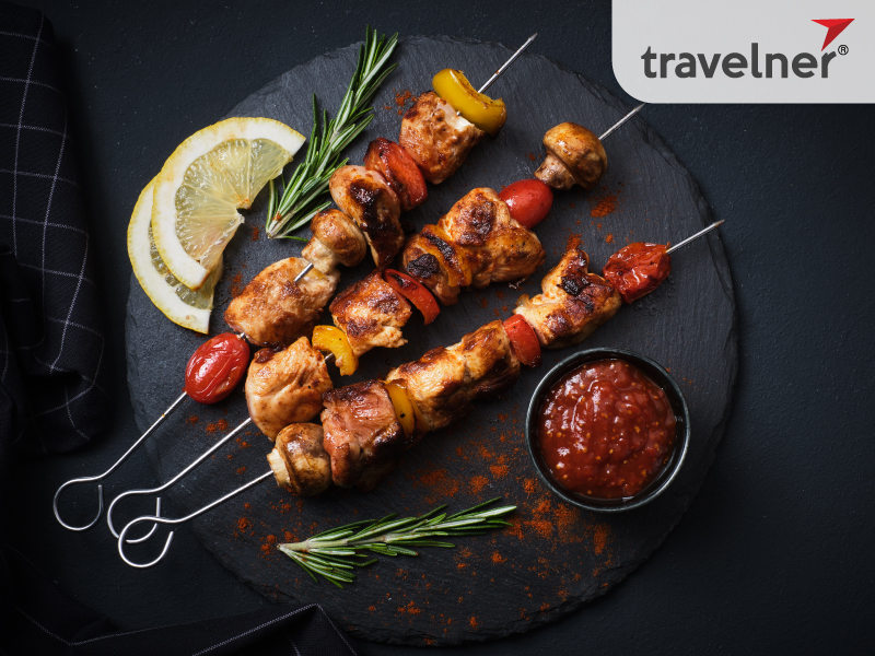 Kebabs are famous traditional dishes in Cyprus