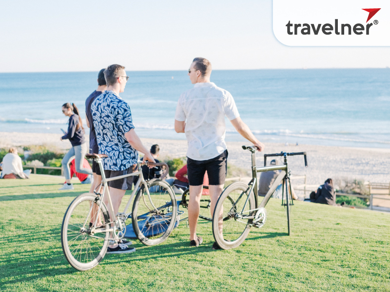 Many cities have designated bike lanes and bike-sharing programs