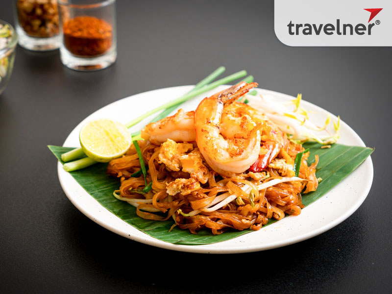 Pad Thai is commonly found on restaurant menus around the world