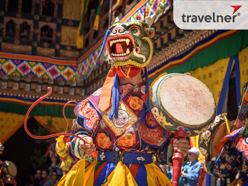 Paro Tsechu festival is one of the most important festivals in the Buddhist country of Bhutan