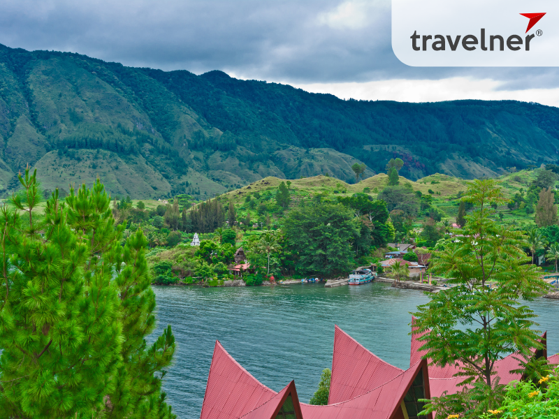 Samosir Island in Toba Lake, Indonesia. Samosir Island in Toba Lake, Indonesia.
