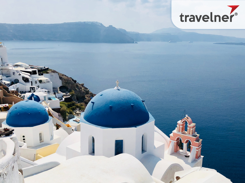 Santorini is a gorgeous island in the southern Aegean Sea