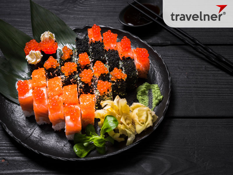 Sushi is a traditional famous Japanese food in Singapore and over the world