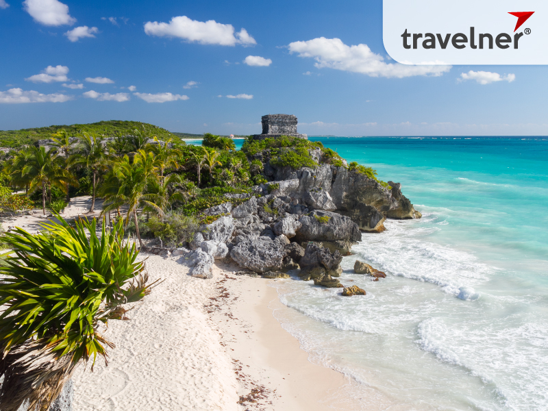 The coastal strip of the famous Riviera Maya