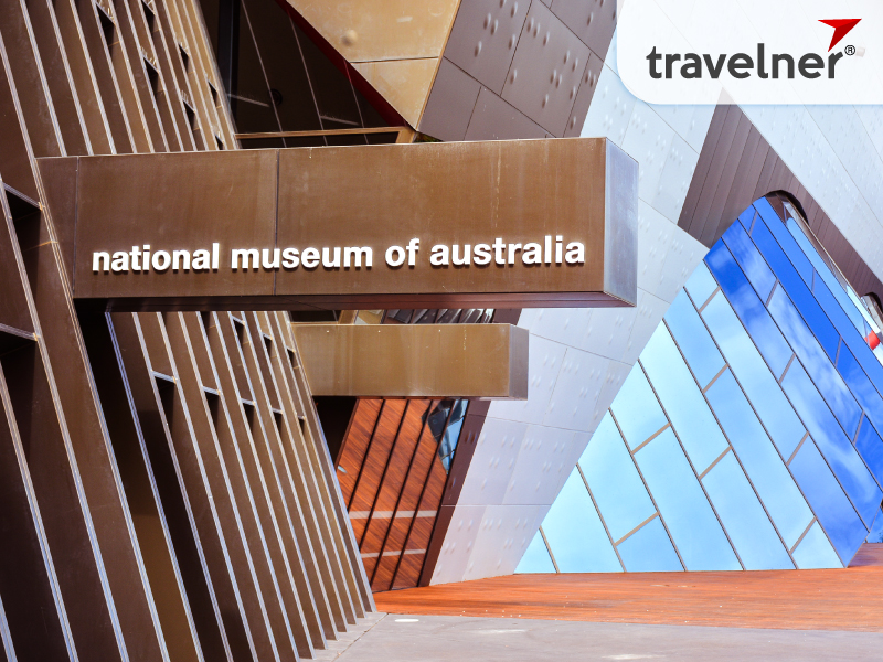 The National Museum of Australia features a diverse collection of over 200,000 artifacts and objects The National Museum of Australia features a diverse collection of over 200,000 artifacts and objects