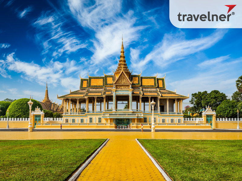 The Royal Palace complex in Phnom Penh is a popular tourist attraction and landmark in Cambodia