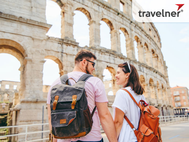 Travelers enjoy their vacation with international travel insurance