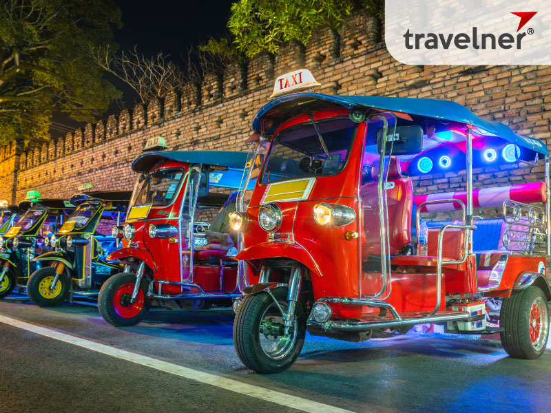 Tuk-tuks are cheap and can be easily flagged down on the street