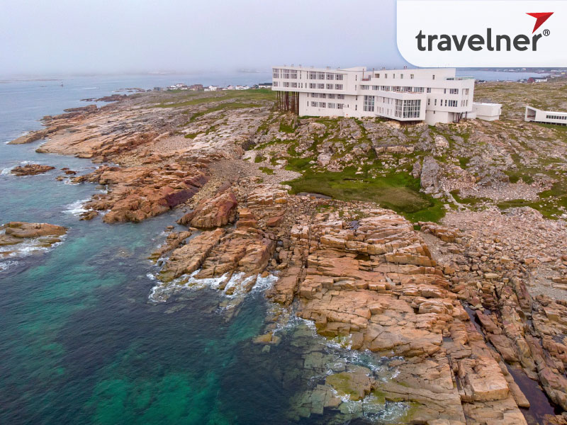 Visitors can hike to the summit and enjoy panoramic views of the surrounding Fogo Island Visitors can hike to the summit and enjoy panoramic views of the surrounding Fogo Island