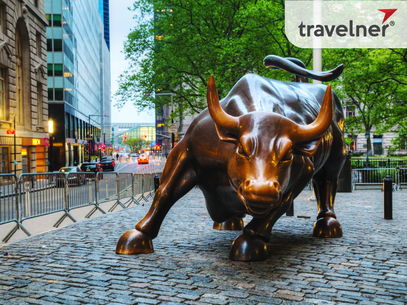 Wall Street Cow is a symbolic sculpture of New York