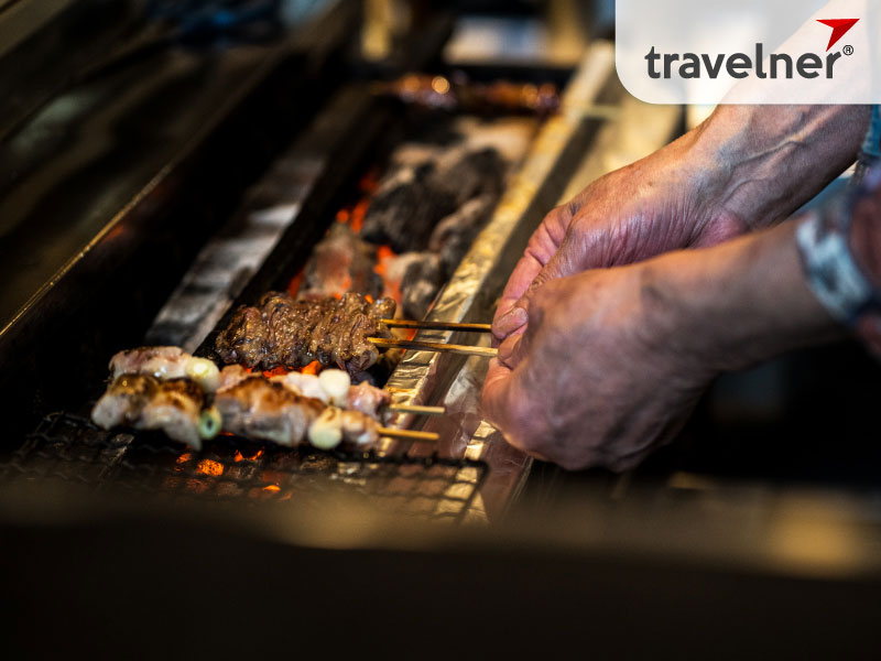 Yakitori is a popular Japanese grilled chicken dish that is often enjoyed as a snack or as part of a meal